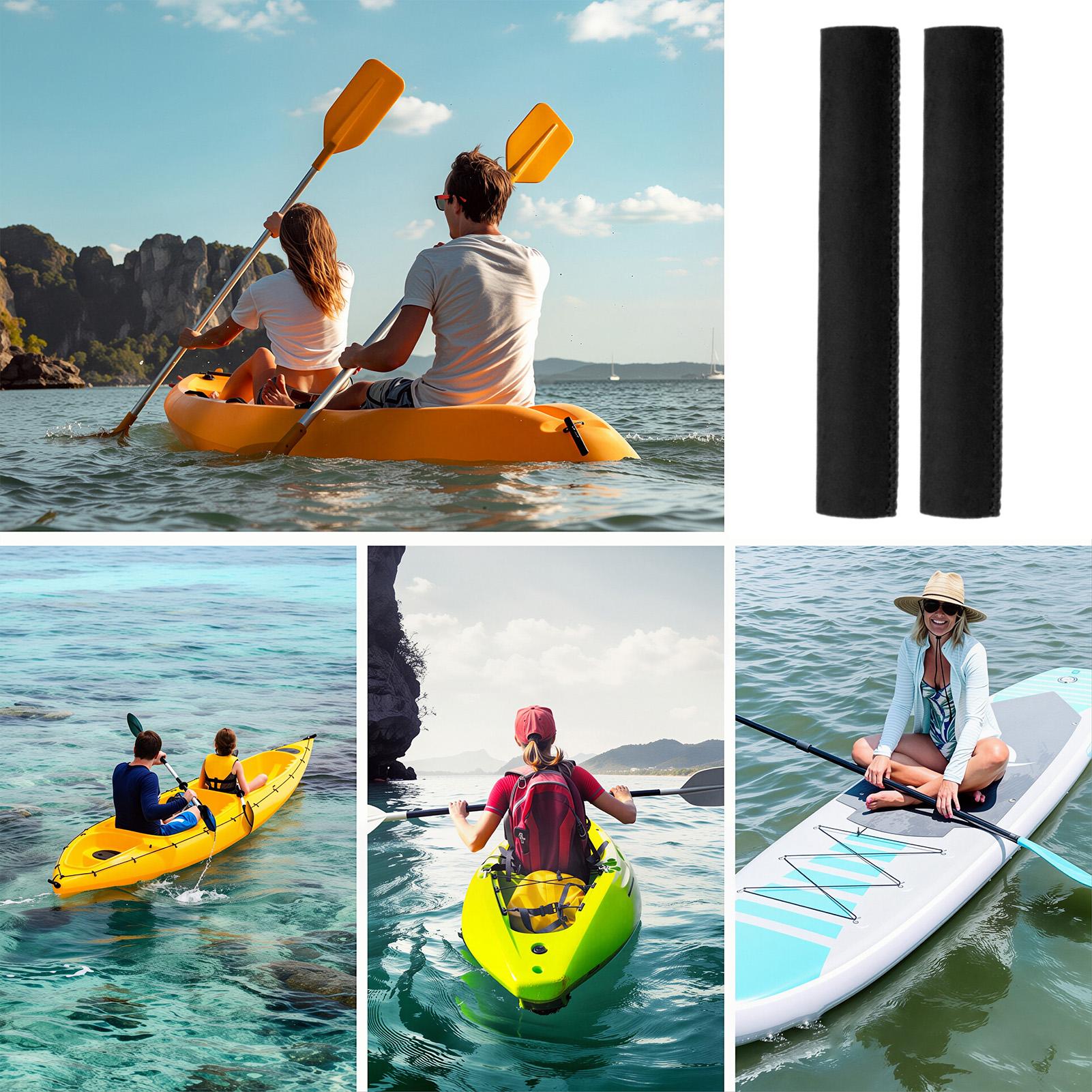 Outdoor Adventure Recreation - カヤック用グリップ 1組、滑り止め加工のハンドルカバー、カヤック用アクセサリー、アウトドアアドベンチャー、レクリエーション、カヌー、釣り用。
