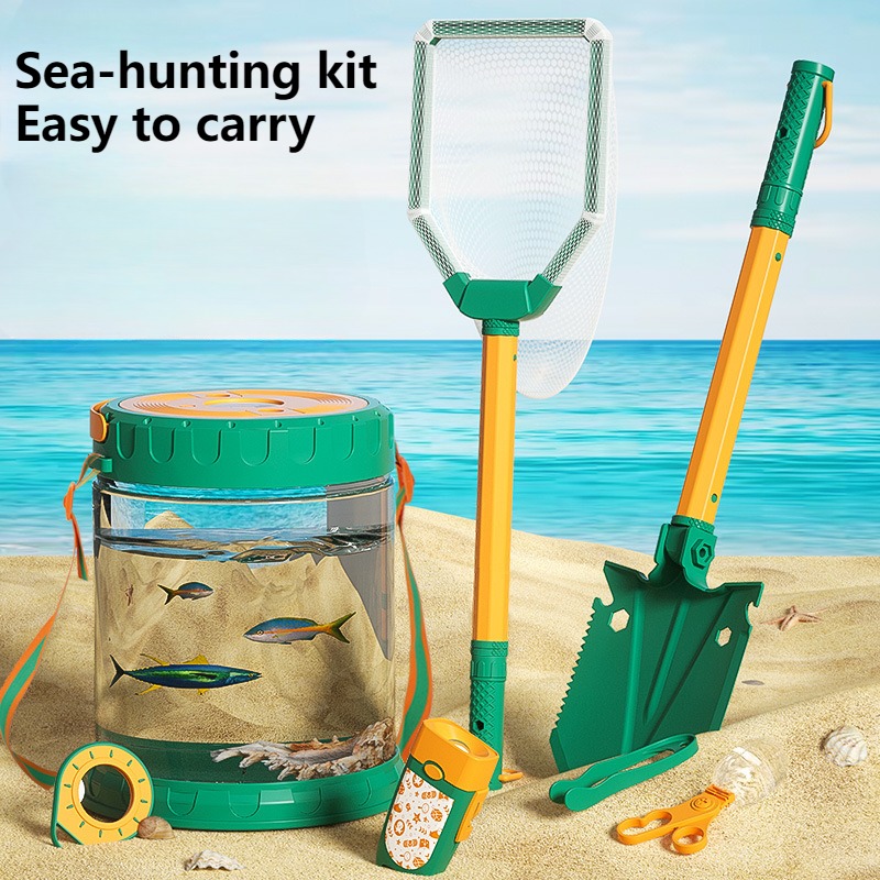 Outdoor Adventure Wear - 子供のための海のおもちゃセット,アウトドアアドベンチャーツール,カニクリップ,ビーチ機器,親子のおもちゃ