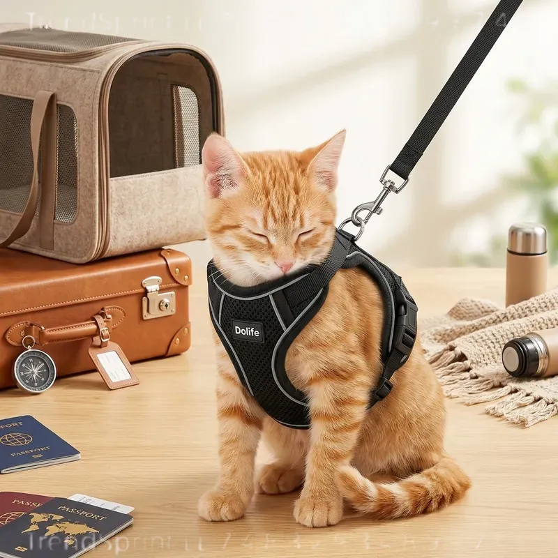猫用ハーネスとリードセット、脱走防止、柔らかく調節可能、通気 - Outdoor Adventure Wear のレビューと価格