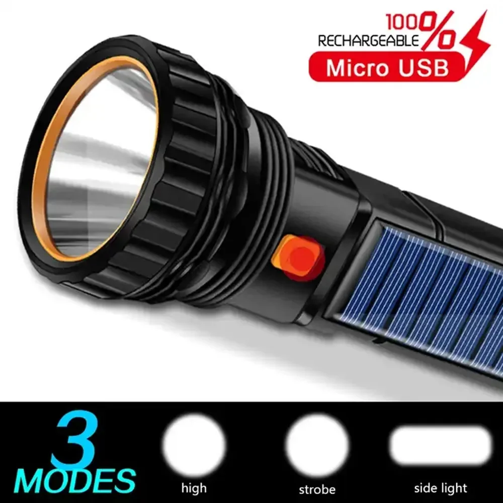 1PC 多機能ソーラー LED 懐中電灯屋外長距離トーチ緊急 - Outdoor Adventure Trips のレビューと価格